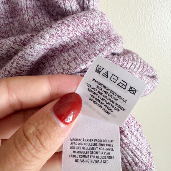 Maeve by Anthropologie Maroon Purple Heathered Harlan Knit Tank Top - Large - Picture 5 of 8